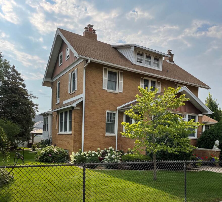 An example of a Water Gardens Craftsman style house which was originally built for George Roberts