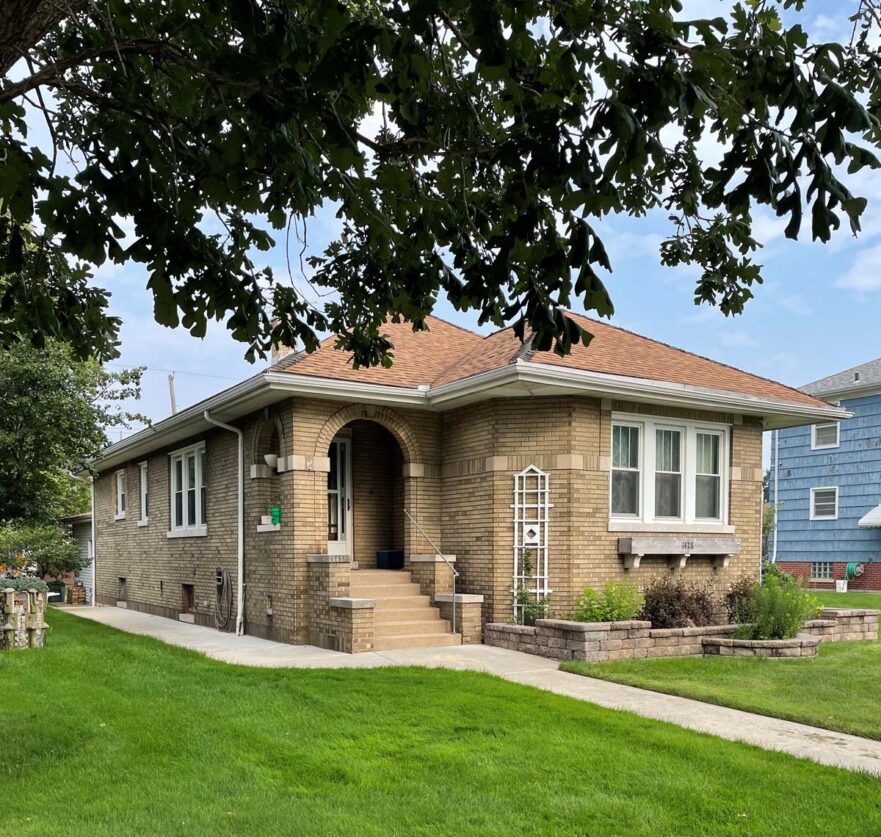 An example of a typical bungalow in The Water Gardens neighborhood