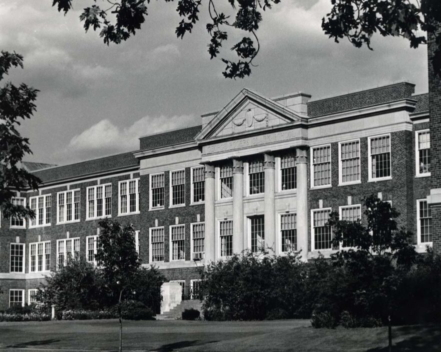 Main entrance circa 1950