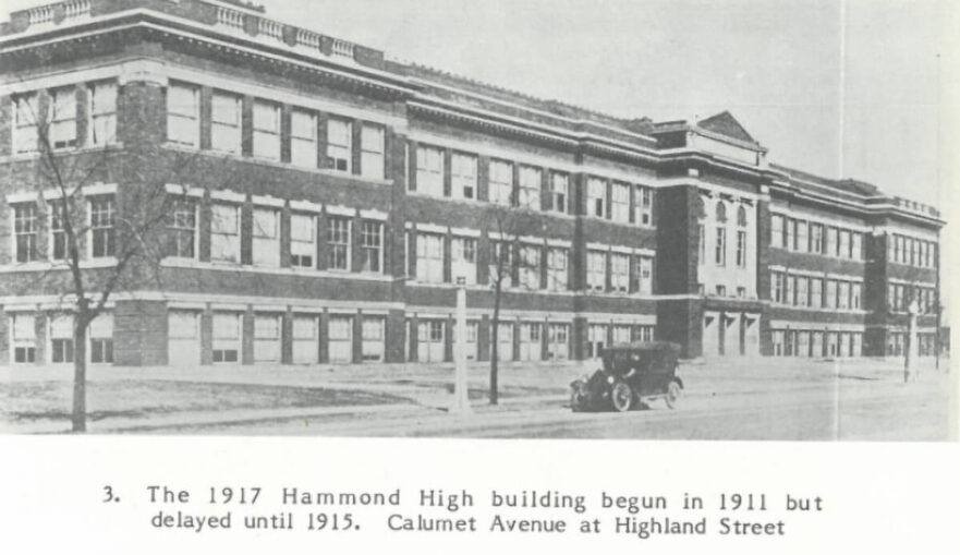 Hammond High front view, 1917