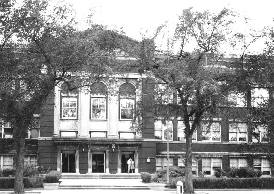 East side of building, circa 1950