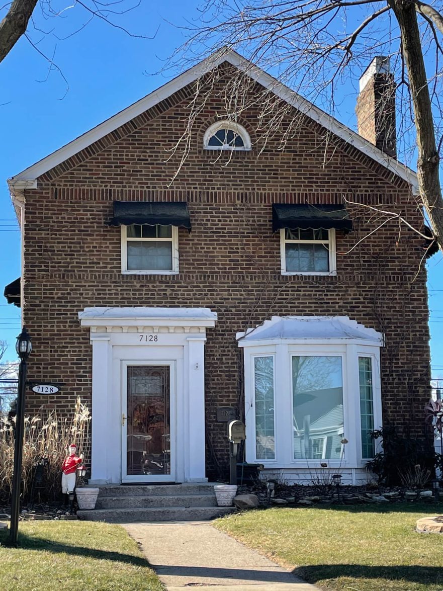 7128 Olcott Avenue built in 1925, Colonial Revival, built by E.E. Ramey, circa 2024